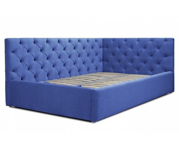 Мягкая кровать Оливия голубой
