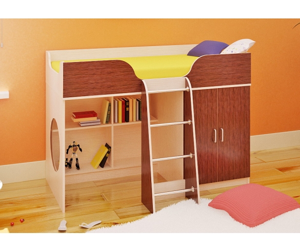 Мебель для детей Орбита-6 - дешевая кровать-чердак- купить в Москве. 