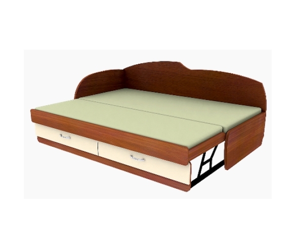 кровать с дополнительным спальным местом к1-82 в разложенном виде