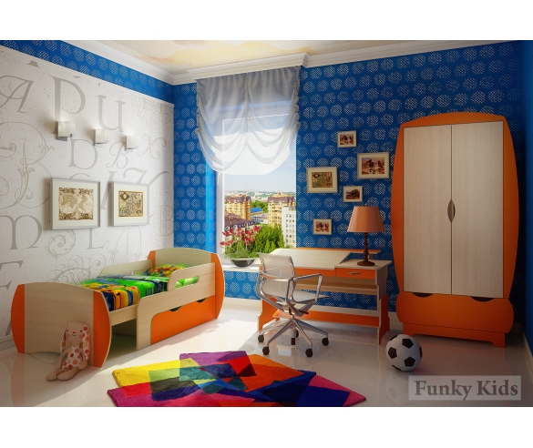 Мебель из серии Вырастайка с раздвижной кроватью для детей