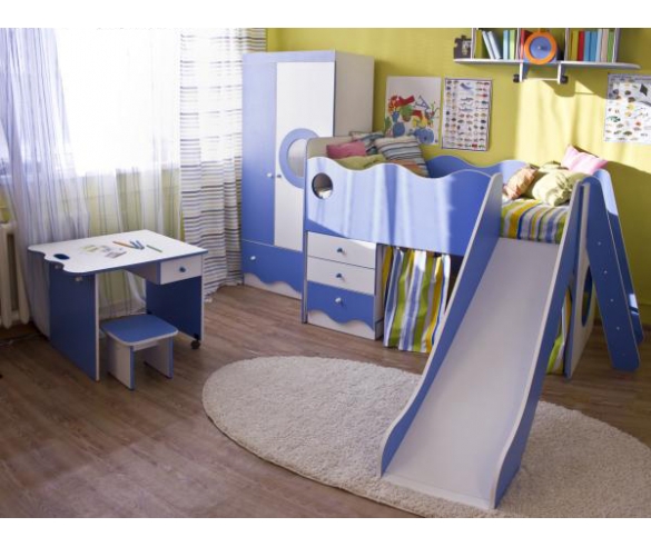 Детская комната серии Морячок в цвете Синий/Белый