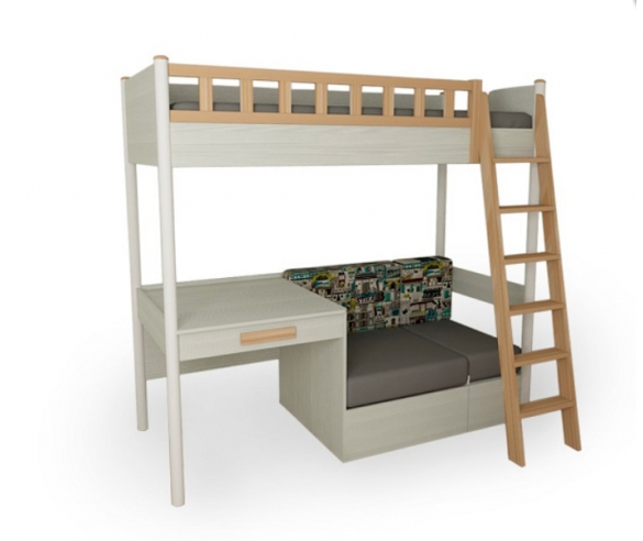 кровать двухъярусная феникс мебель для детей от фабрики 38 попугаев