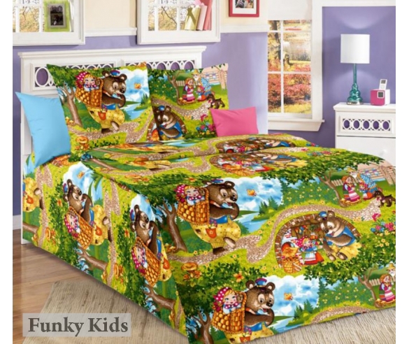 Комплект постельного белья для детей Маша и медведь