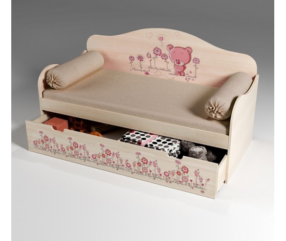 Детская кровать с ящиком и подушками Фанки Беби