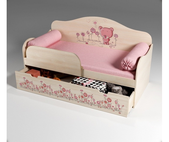 Кровать Мишка с бортиком арт 40005