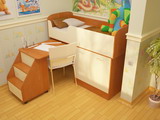 Кровать чердак Дюймовочка-2 Микро. Детская мебель.