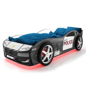 Детская кровать в виде машины Турбо Полиция 2