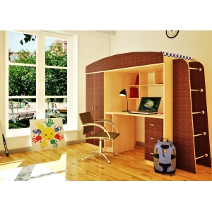 Кровать-чердак Орбита-8 детская мебель, сп место 190*80 РАСПРОДАЖА!