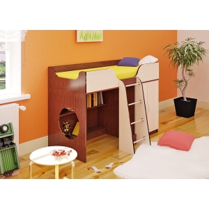 Мебель для детской комнаты Орбита-6 (Корпус венге/фасад дуб кремона), сп. место 160х70см
