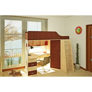 Детская мебель Орбита-7 - кровать чердак, сп. место 190х80 см., РАСПРОДАЖА! 