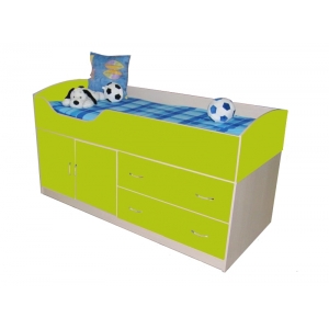 Детская мебель Орбита-9 - кровать чердак для маленьких детей, сп место 160х70 см, 6 цветов фасада