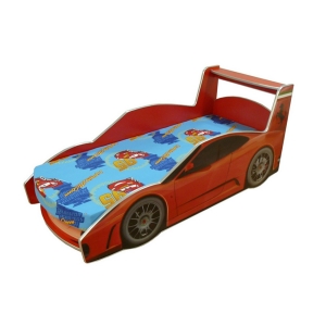 Детская кровать в виде машины Ferrari (Феррари) ПРЕСТИЖ с ортопедической решеткой, сп место 170х70 см. 160х70
