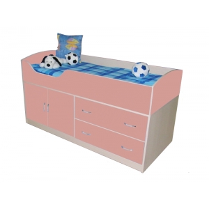 Детская кровать для девочек Орбита-9, сп место 160х70 см, 6 цветов фасадов.
