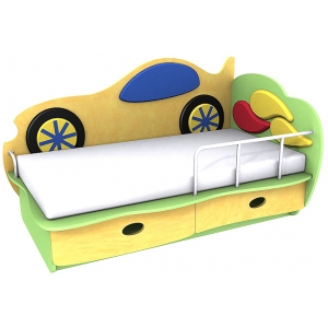 Детская Кровать машинка 3 Размеры внутри (Бортик приобретается отдельно)