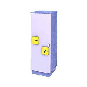 Шкаф-пенал расцв 1 (пристройка с окошками) без антресоли 44х44х120