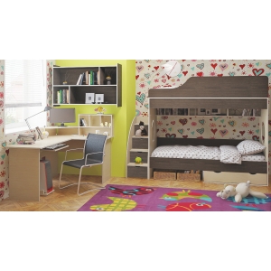 Детская комната Орбита 13 Композиция 6 корпус дуб фасад кремона Венге
