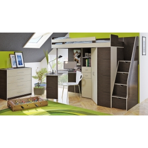 Мебель Орбита-1Гранд + комод Эко 4  Дуб кремона / венге