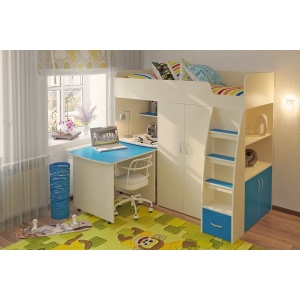 Кровать-чердак с выдвижным рабочим местом Орбита-18