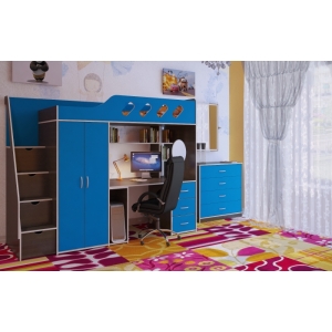 Кровать-чердак для школьника Орбита 21