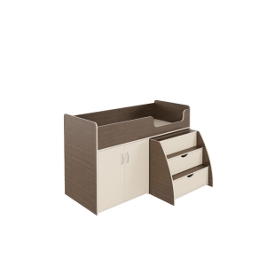 Кровать чердак Орбита 23 (корпус венге / фасад дуб кремона)