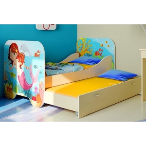 Детская кровать со спальным местом 190х80 см Русалочка