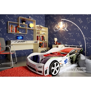 Кровать машина Импульс Оптима + серия мебели Фанки Авто
