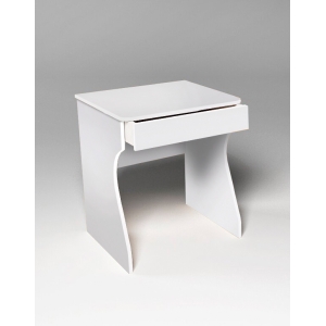 Белый письменный стол с одним ящиком