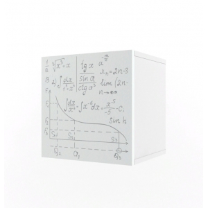 Полка Куб с фасадом Формулы Ньютон Грей