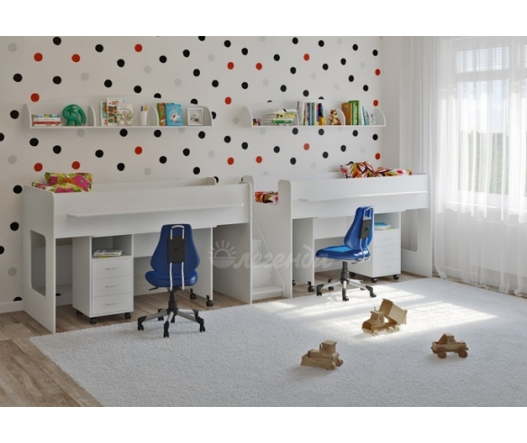 Мебель для детской комнаты Легенда 23.5, цвет белый.