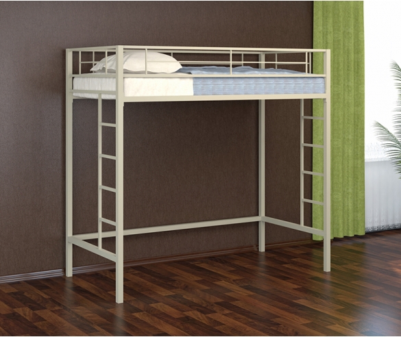 Детская кровать-чердак Севилья 1.1 - цвет слоновая кость