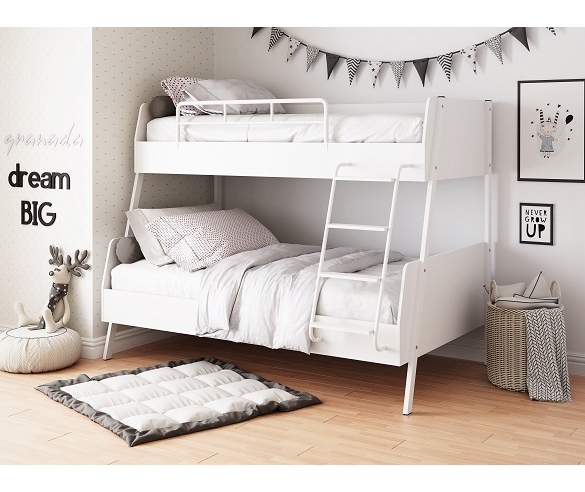 Двухъярусная кровать "Дельта-Лофт"-20.02.04, Цвет: Белый