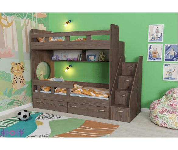 Детская двухъярусная кровать Юниор 1