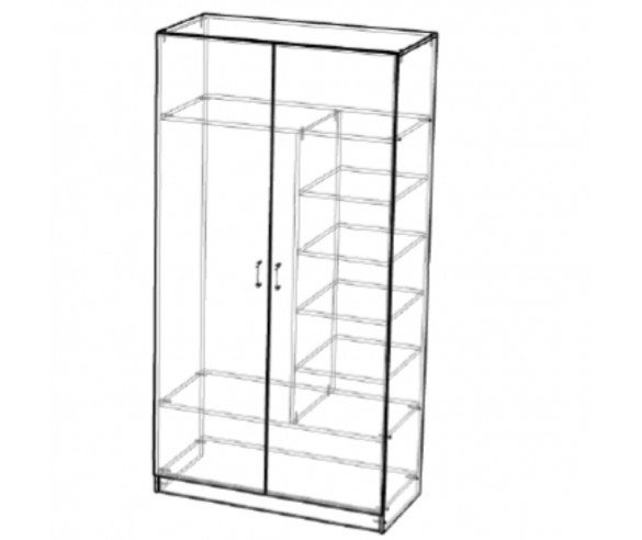 Внутреннее наполнение шкафа Юта