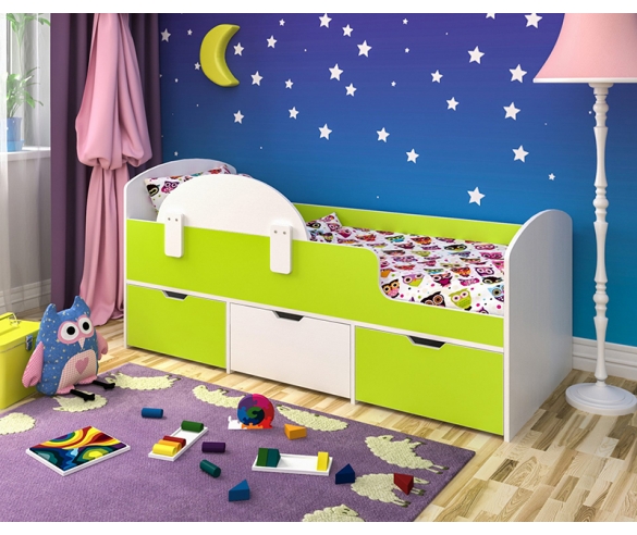 Бортик Малыш, установленный на кровать