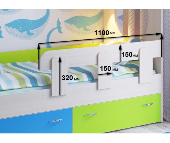 Размеры бортик-ограничителя Юниор