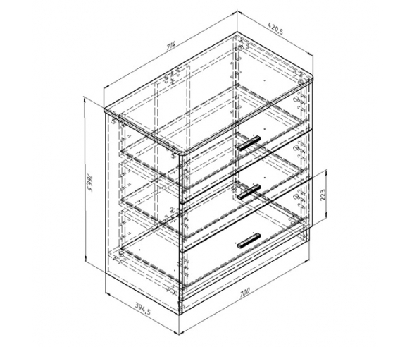 Схема комода Дельта Лофт