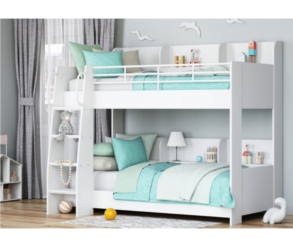 Двухъярусная кровать Соная 5 белый/белый