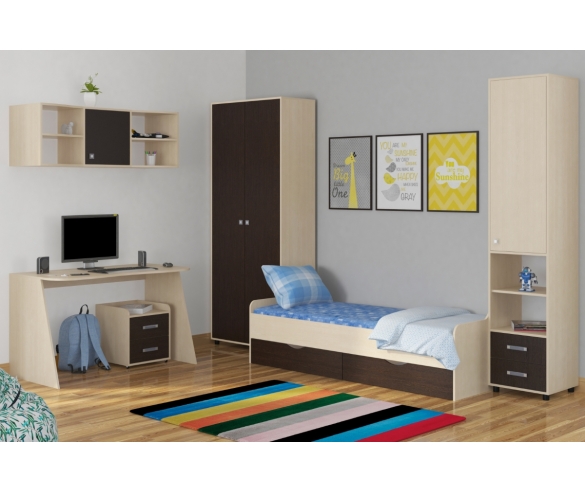 Детская мебель  Дельта Дуб молочный/Венге