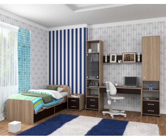 Комната школьника Дельта Дуб сонома/Венге