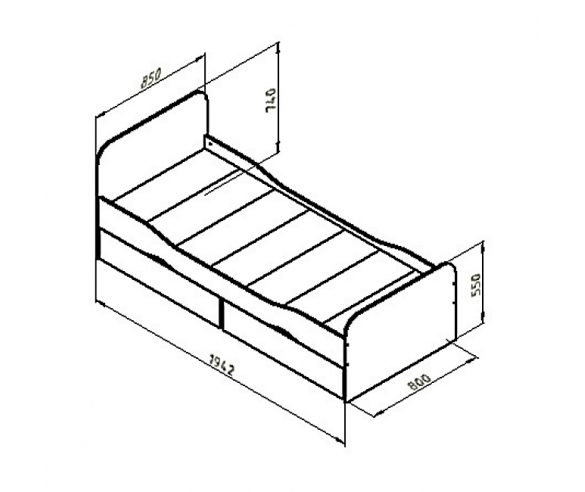 Кровать Дельта 19