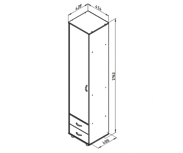 Пенал Дельта 8 схема с размерами