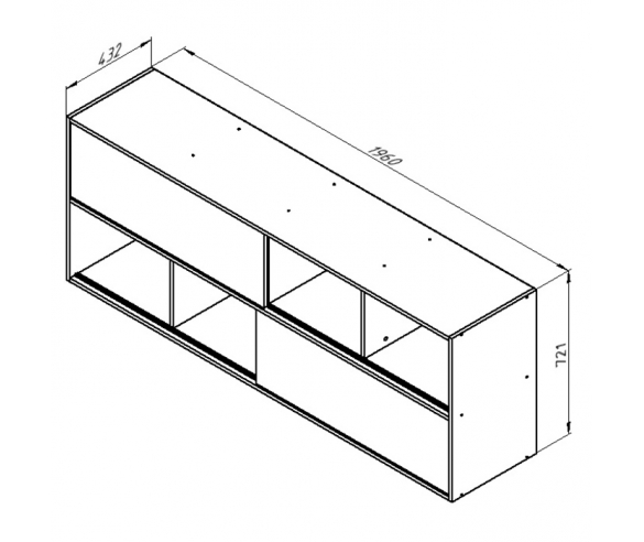 Мост надкроватный Дельта 17.02 схема с размерами