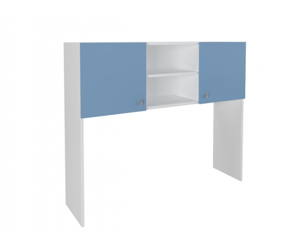 Надстройка для стола Белый/Голубой