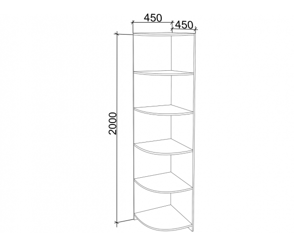 Угловой элемент схема с размерами