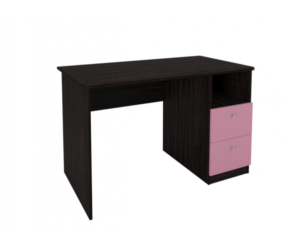 Стол письменный Венге/Розовый