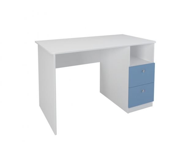 Стол письменный Белый/Голубой