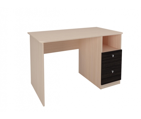 Стол письменный Дуб молочный/Венге