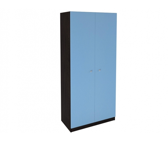 Шкаф двухдверный Венге/Голубой