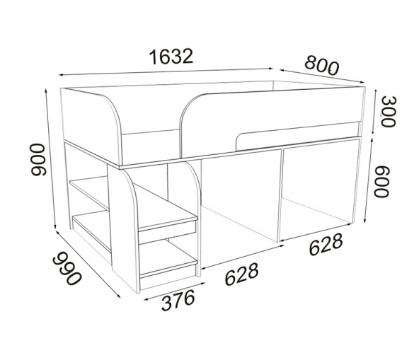Схема кровати-чердака Астра 9v4