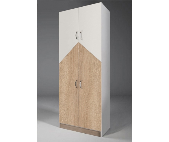 Двухдверный шкаф Нордик в комбинированной расцветке